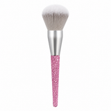 Pink Rhinestone Face Powder Brush