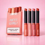 Hey-Girl Set Of 4 Wonderful Smoke Tube Velvet Lipstick