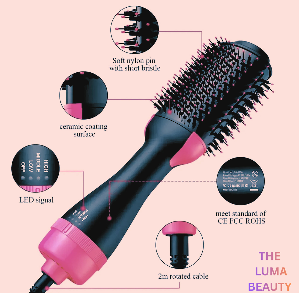 TheLumaBeauty 6-in-1 Hot Air Brush Styler