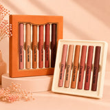 Hangfang Matte Dream Lipstick Set – 6 Piece Long Lasting Nude Waterproof Lipsticks