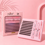 ANJIEER DIY Cluster Eyelash Extension Kit