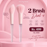 2-Piece Fluffy Face Makeup Brush Deal