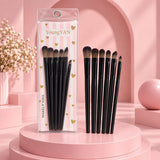 YoungYAN 6-Piece Eye Makeup Brush Set – Blending & Detail Brushes