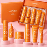 Imported BIOAQUA Vitamin C Brightening Skincare Gift Set – 6 Piece Complete Skin Care Kit