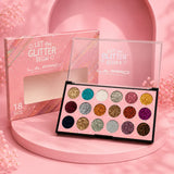 L.A. Pro Let The Glitter Begin – 18 Shade Glitter Eyeshadow Palette