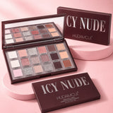 Hudamoji Icy Nude Eyeshadow Palette – 18 Shades of Matte & Shimmer