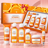 Imported FAYANKOU Vitamin C Brightening &amp; Moisturizing Skincare Gift Set – 6 Piece Complete Skin Care Kit