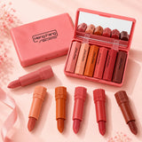 HANG FANG Mini Lipstick Set – 6 Lipsticks with Box (Matte Collection)