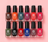MISS ROSE Dark Shades Peel-Off Nail Polish – Pack of 12