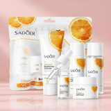 SADOER Vitamin C Brightening Whitening Travel Skincare Set – 5 Steps